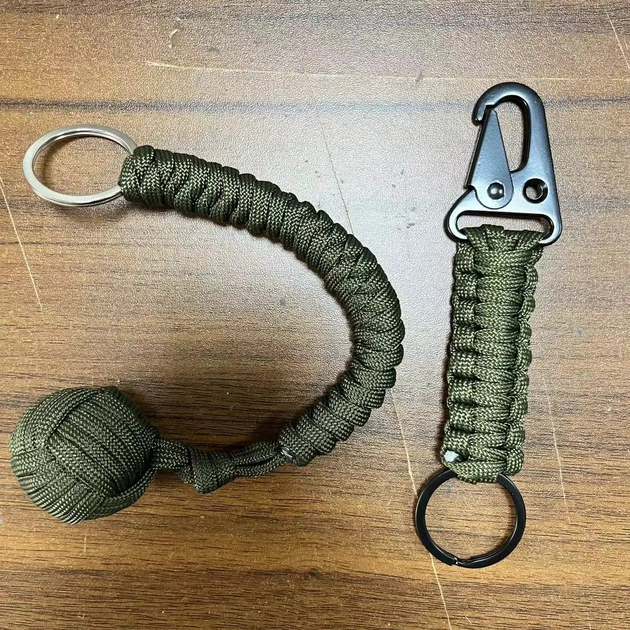 Outdoor Self-Defense Paracord Keychain – Monkey Fist Steel Ball