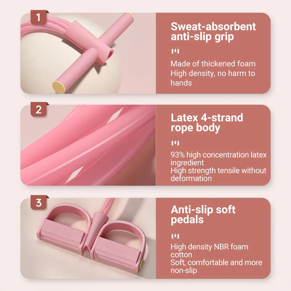 6-Tube Resistance Fitness Bands