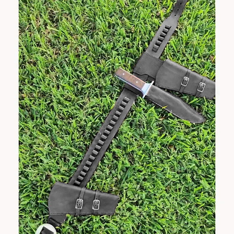 Western Cowboy Holster Belt Set – Arthur-Style Costume Accessory