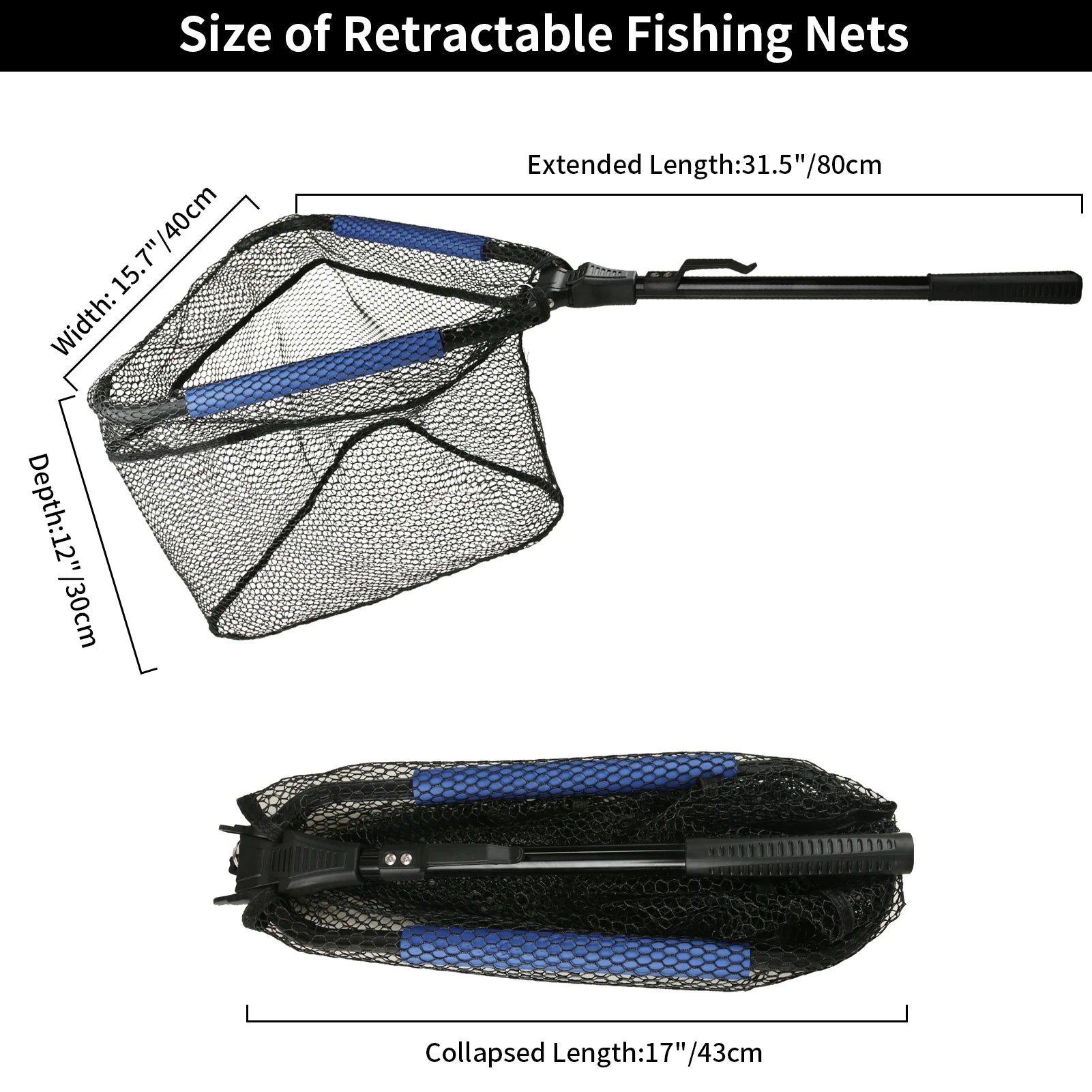 Telescopic Aluminum Fishing Landing Net