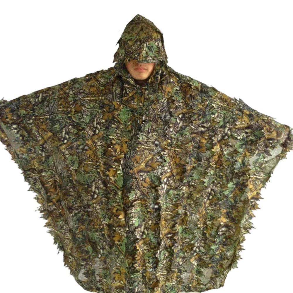 3D Ghillie Suit Camouflage Hunting Poncho