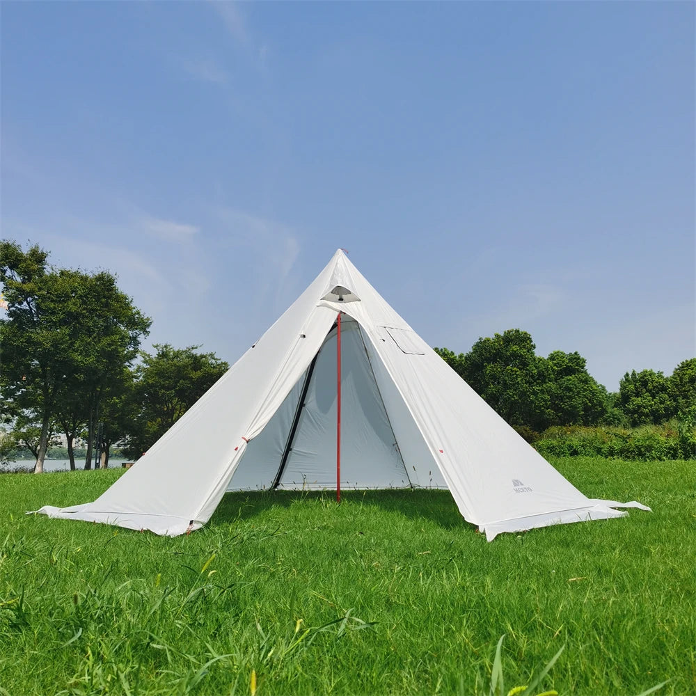 4-6 People T4–6 Person Tipi Hot Tent with Stove Jack – 400PRO Pyramid Teepee Tent for Camping, Backpacking & Hikingipi Hot Tent with Stove Jack 400PRO Camping Pyramid Teepee Tent for Camping Backpacking Hiking