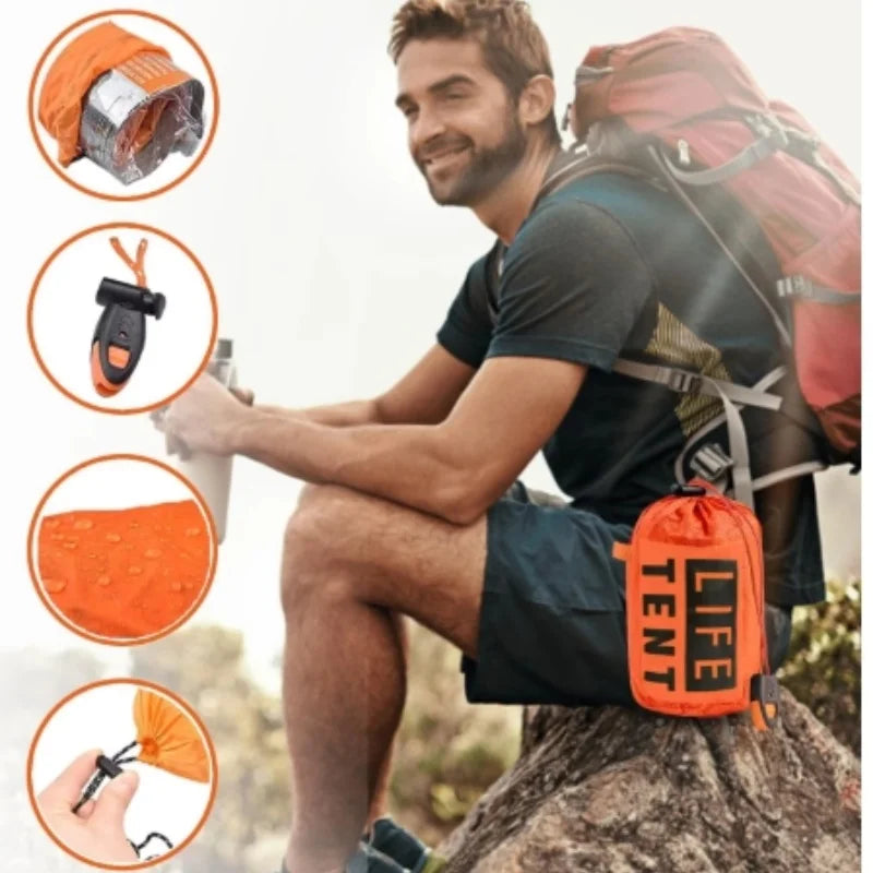 2 Person Emergency Tent Casa De Waterproof Camping Travel